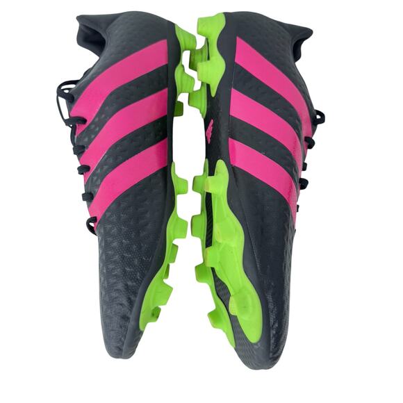 Adidas Ace 16.4 Soccer Cleats Mens Sz 13 Black Pink Low Top Lace Up ART AF4978 - Picture 7 of 9
